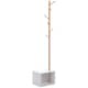 image 1 of HOMCOM Coat Rack Storage Bench Hallway Tree Hat Hanger Entryway Bedroom Stand