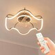 image 1 of ValueLights Infinity Black Wave Integrated LED Ceiling Fan & Remote