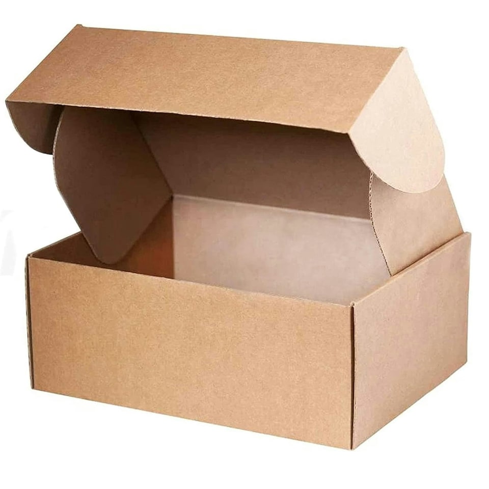 image 1 of 50 x Brown 15 x 11 x 5" (381x279x127mm) Packing Shipping Mailing Postal Strong Single Wall Die Cut Boxes Brown