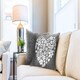 image 2 of Love Heart Cushion Cover Charcoal Grey | Grey