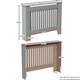 image 2 of Vida Designs Chelsea Radiator Cover Painted MDF Slatted Cabinet, Grey, 112cm