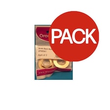 Oracstar Brass Back Nuts (Pack of 2) - Brass - 1.27cm