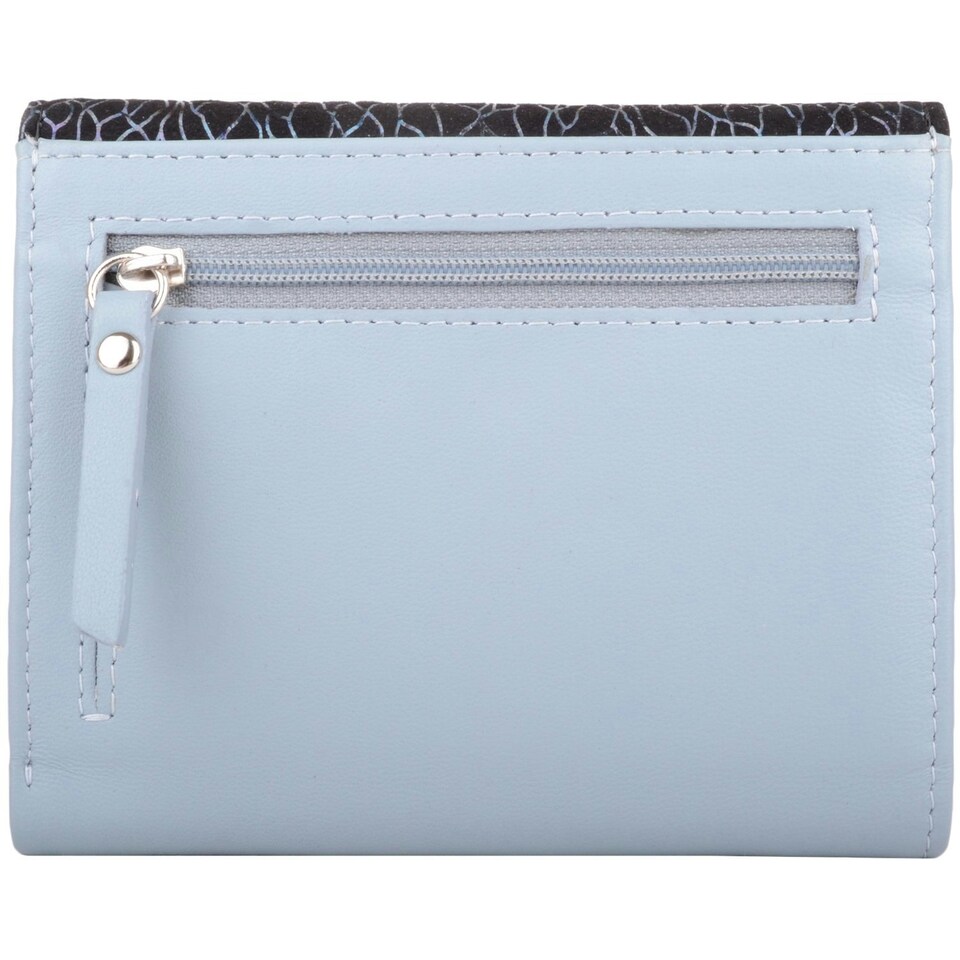 image 1 of Soft Leather Bi-Fold Slim  Coin / Credit Card Holder / Purse Pink | Taupe/Rose