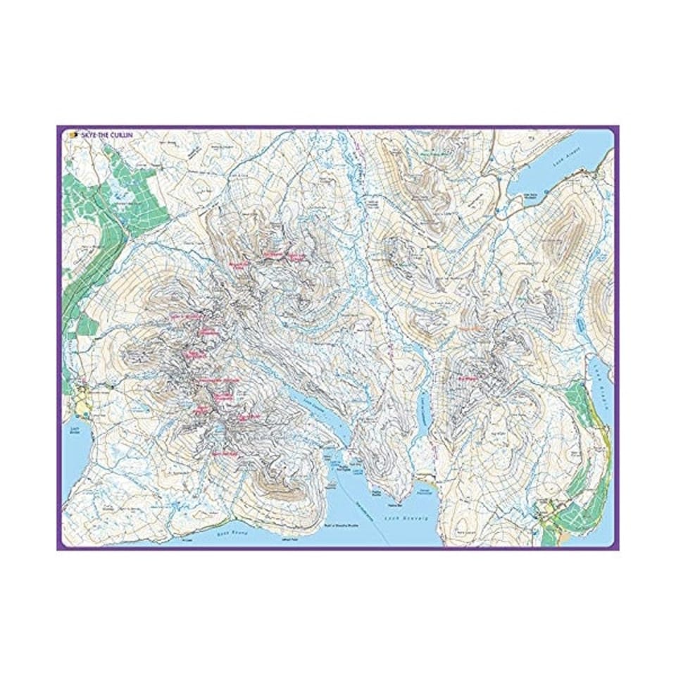 image 1 of Harvey Skye Cuillin Mazzle Map Jigsaw Puzzle 1000pcs