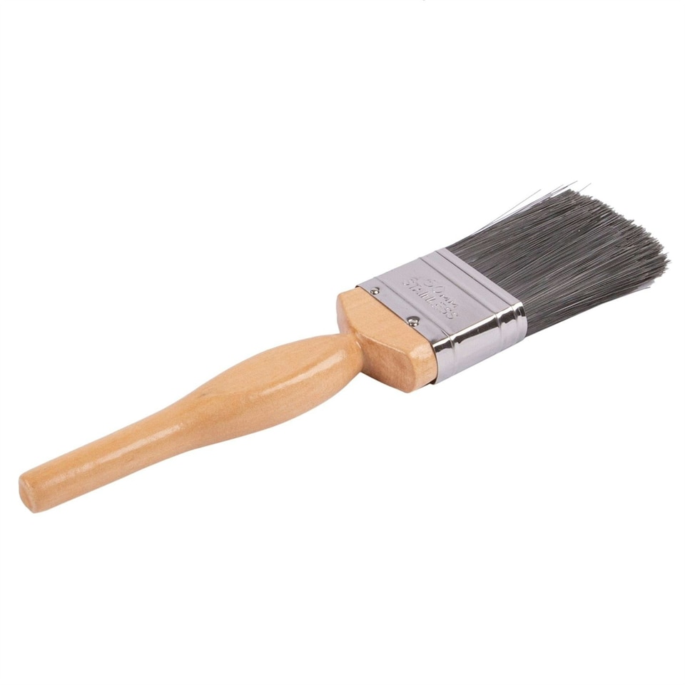 image 1 of Blackspur Professional Quality Wooden DIY Paint Brush - 5cm