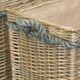 image 2 of Medium Rectangular Rope Handled Log Basket