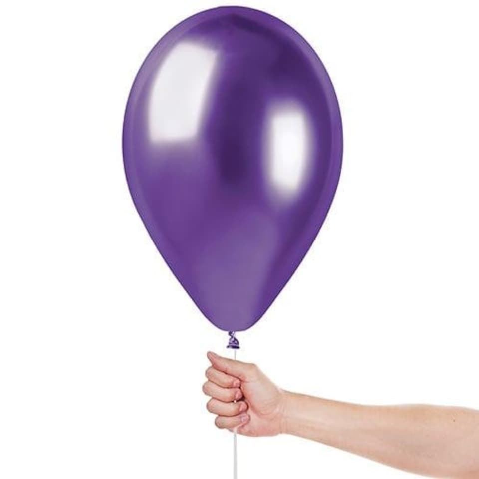 image 1 of Shiny Purple Bio Latex Balloons 33cm / 13 in - Pack of 6