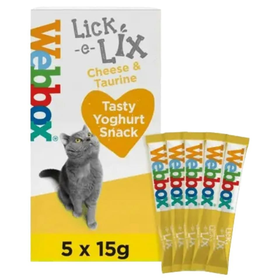 image 1 of Webbox Cheese & Taurine Lick-E-Lix Cat Treats (Bundle of 5)