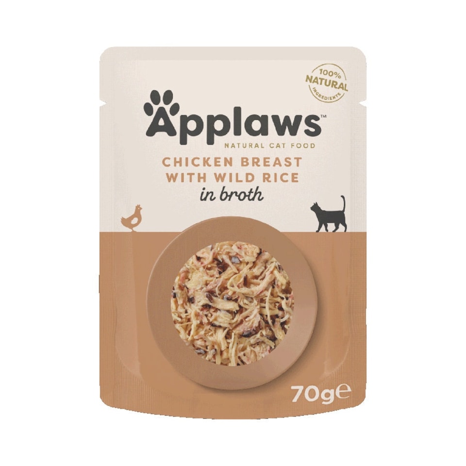 image 1 of Applaws Cat Pouch Chicken 70g (Pack of 12)