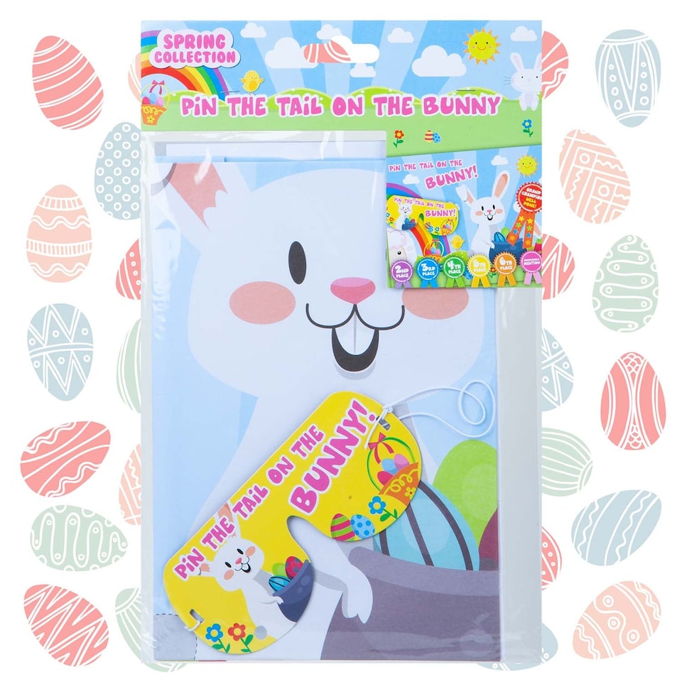image 1 of vfm-estore Easter Pin the Tail on the Bunny Game 50cm x 63cm Multicolour