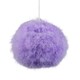 image 1 of Modern and Chic Small Real Soft Lilac Feather Decorated Pendant Lamp Shade | Purple