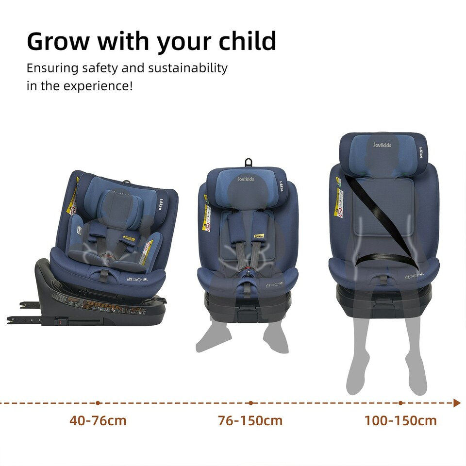image 1 of JoviKids Spin Ranger TT Car Seat Blue Blue