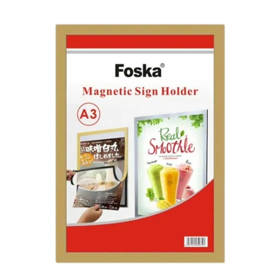 image 1 of A3 Magnetic Sign Holder Display Board