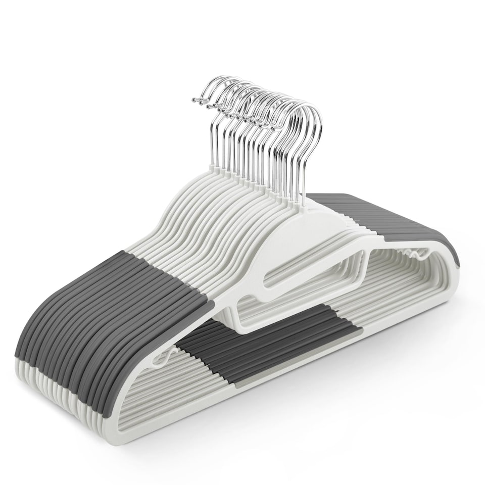 image 1 of Keplin Non-Slip Hangers, Durable, Slimline Design for Space Saving with 360 Degree Swivel
