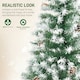 image 8 of HOMCOM 6FT Artificial Christmas Tree Xmas Indoor Decoration, Automatic Open