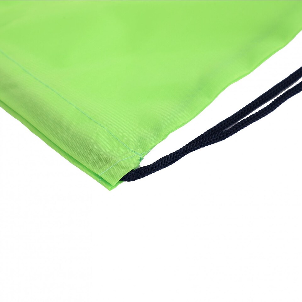 image 1 of Oxford Cloth Sports PE Lime Green Laundry Drawstring Bag | Green