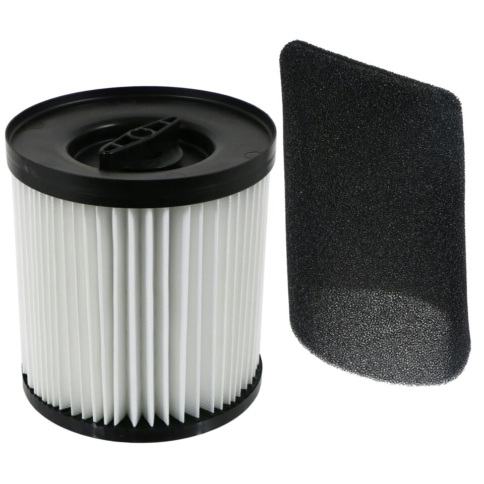 image 1 of SPARES2GO Filter + Foam Sleeve for Mac Allister MWDV16L-A MWDV20L-A MWDV30L-A 16L 20L 30L Vacuum