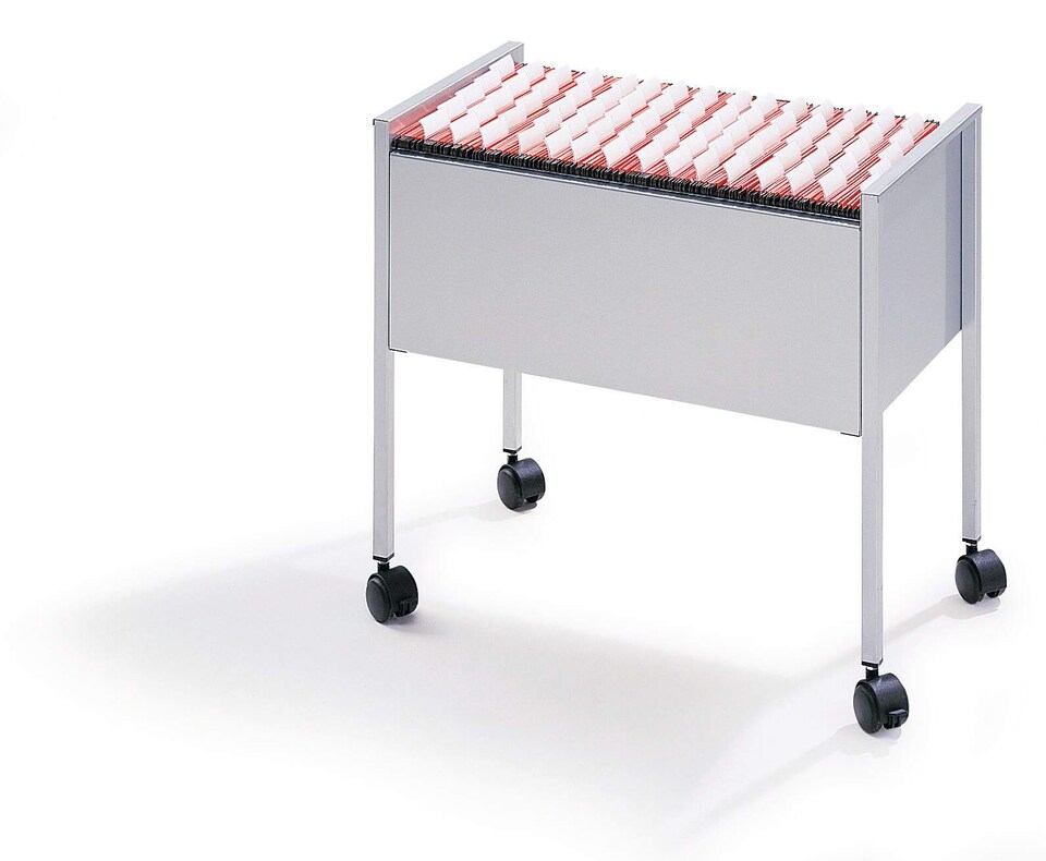 image 1 of Durable Universal Suspension File Trolley | for 80 A4 Folders | Grey | Grey