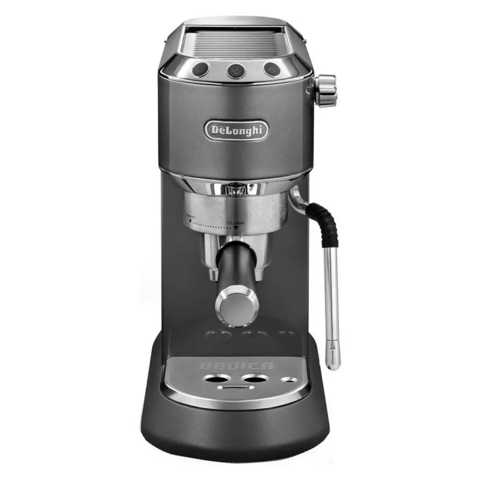 image 1 of De'Longhi Dedica Arte Manual Espresso Coffee Maker with Milk Frother - EC885.GY