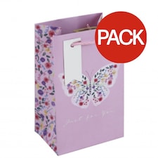 Eurowrap Butterfly Perfume Bag (Pack of 6) - Purple - M