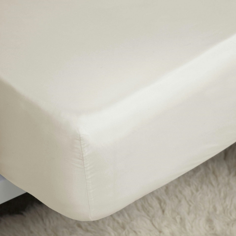 Belladorm Pima Cotton 450 Thread Count Extra Deep Fitted Sheet - Ivory - 6ft 6in