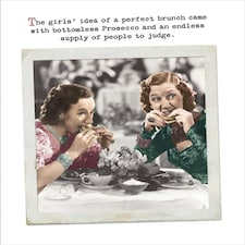 Waving at Trains The Girls Funny Birthday Card