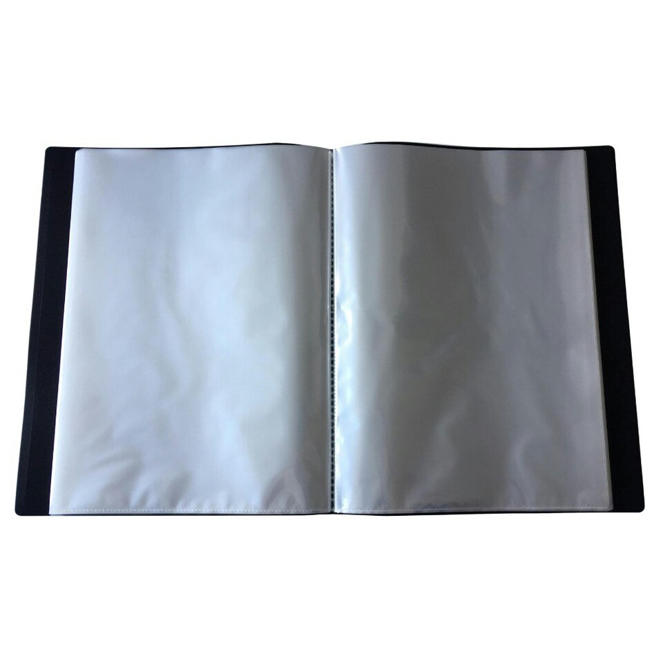 image 1 of A4 Black Flexible Cover 100 Pocket Display Book