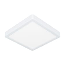 EGLO Fueva 6 Ultra-Slim Surface-Mounted White Square LED Ceiling Light WBS White