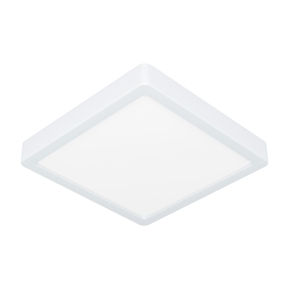 image 1 of EGLO Fueva 6 Ultra-Slim Surface-Mounted White Square LED Ceiling Light WBS White