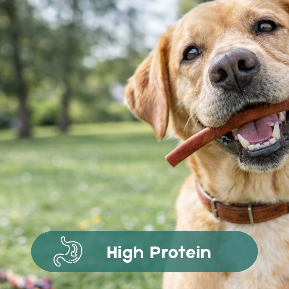 image 1 of Pack of Meat Stick Dog Treats Chicken Duck Beef Lamb Puppy Pet Dental Chew Snack