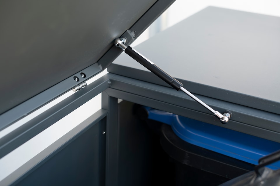 image 1 of Trimetals Triple 240L Wheelie Bin Store Anthracite Grey | Grey