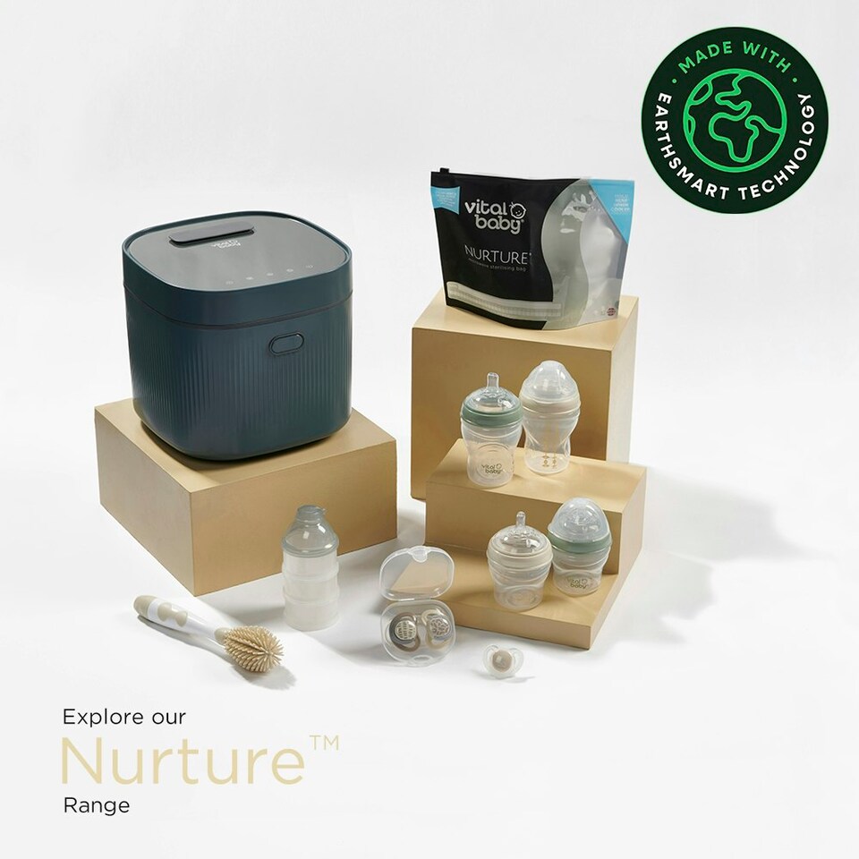 image 1 of Vital Baby Nurture sterilising set - smoky blue