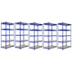 image 1 of 5 x Q-Rax 90 x 50 x 180cm Blue Blue