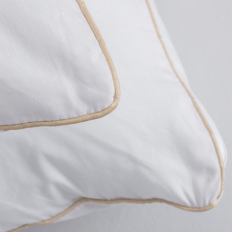 image 1 of Egyptian Cotton Pillow Pair Soft Luxury Feel Hollowfibre Filling White