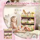 image 8 of AIYAPLAY Kids Toy Storage Unit with 6 Storage Boxes for Playroom, Pink