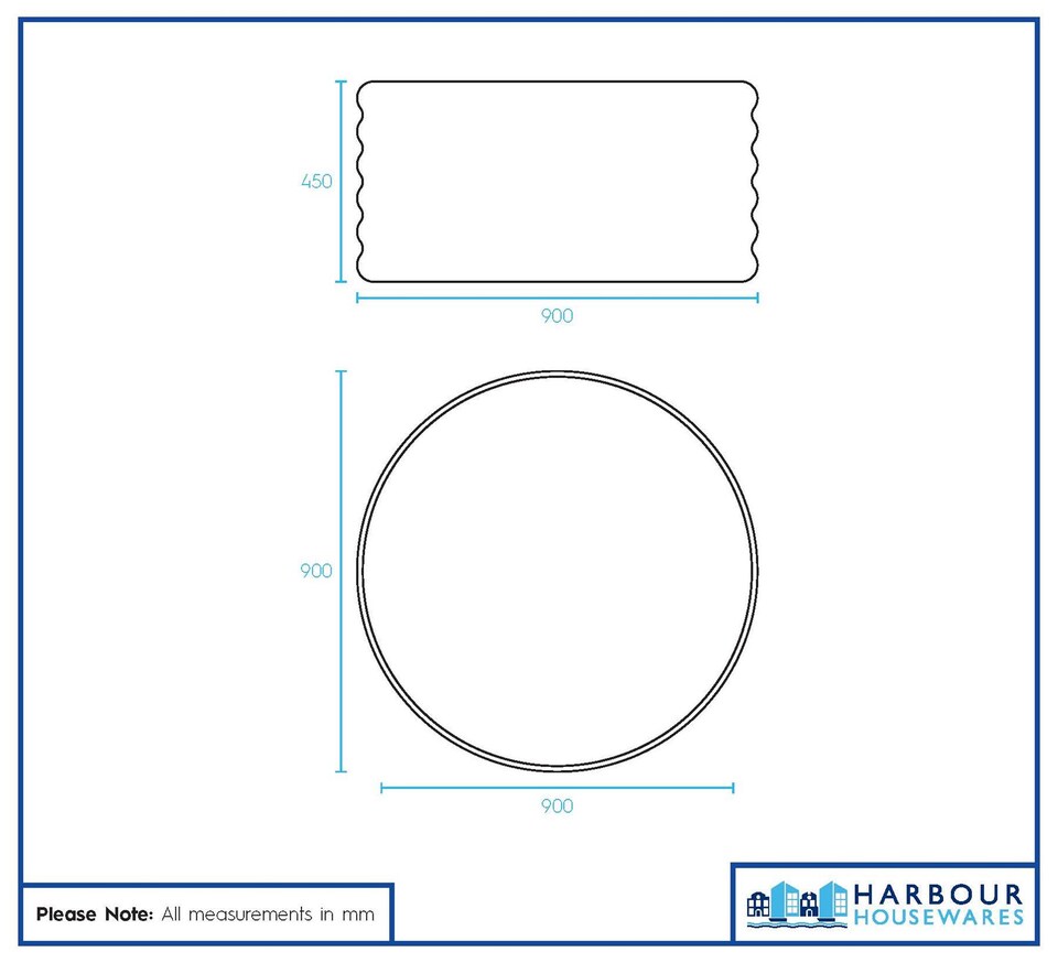 image 1 of Harbour Housewares Round Raised Garden Beds - 90cm x 90cm x 45cm - Ivory - Pack of 2 | Cream | Ivory