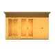 image 1 of Lela 12x4 Summerhouse including Storage - L162.1 x W371.4 x H229.9 cm Brown