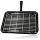 image 1 of SPARES2GO Universal Oven Grill Pan Small Medium Rack & Detachable Handle (Non-Stick Vitreous Enamelled)