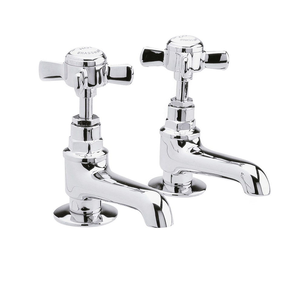 image 1 of Balterley Kingsey Traditional Crosshead Basin Taps