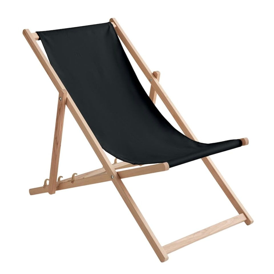 image 1 of MidOcean Honopu Wood Folding Chair - Black - One Size | Black