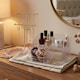 image 2 of Clear Plastic Makeup Organiser 6 Compartment Cosmetic Storage Holder | Clear | Clear | 1