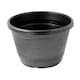 image 3 of Garden Essentials Barrel Planter Black 10inch Black