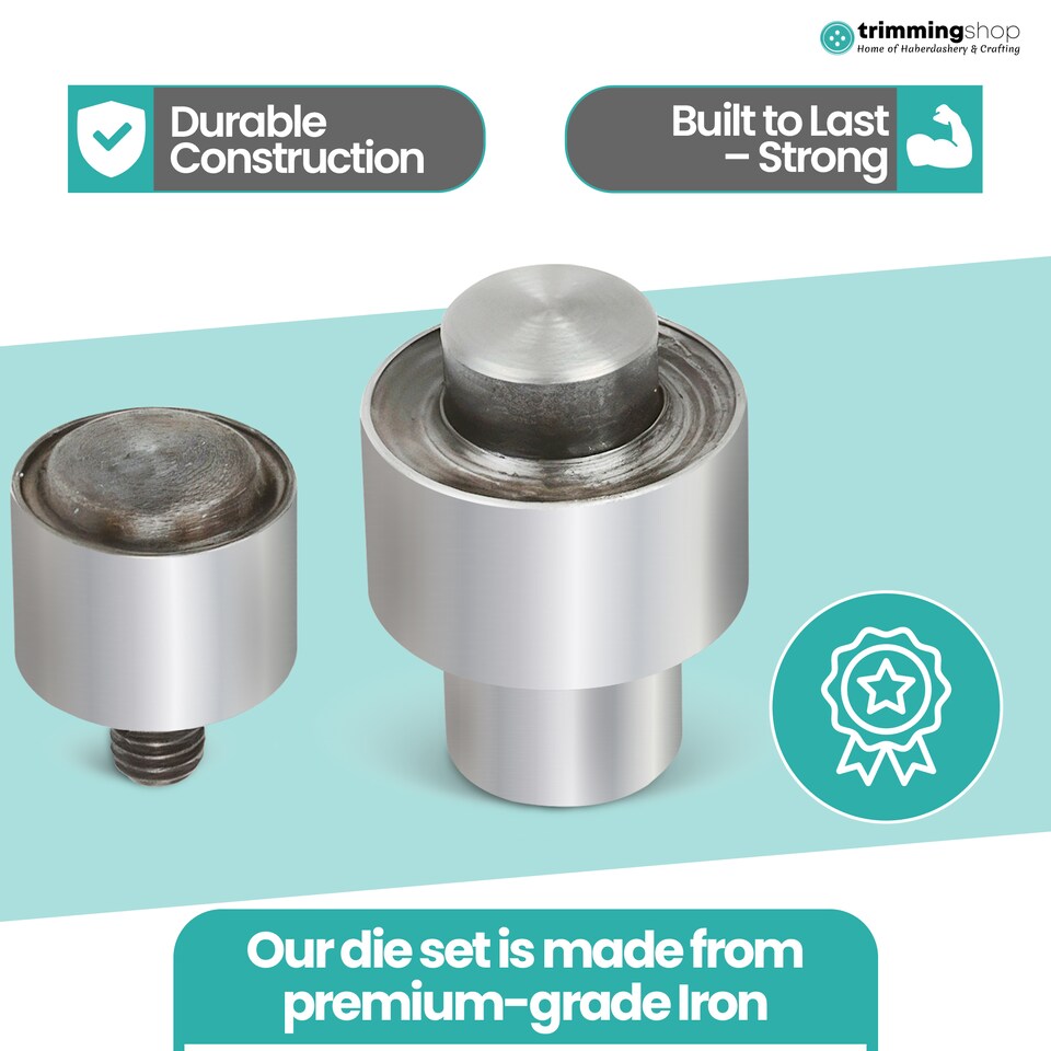 image 1 of Trimming Shop 20mm Eyelet Grommet Fixing Dies Tool Set