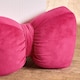 image 2 of OHS Bow Shaped Weighted Matte Velvet Decorative Door Stop | Pink | Hot Pink | 17 x 24 x 5 cm