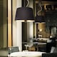image 2 of Nordik 6 Light Dome Ceiling Pendant Light Black