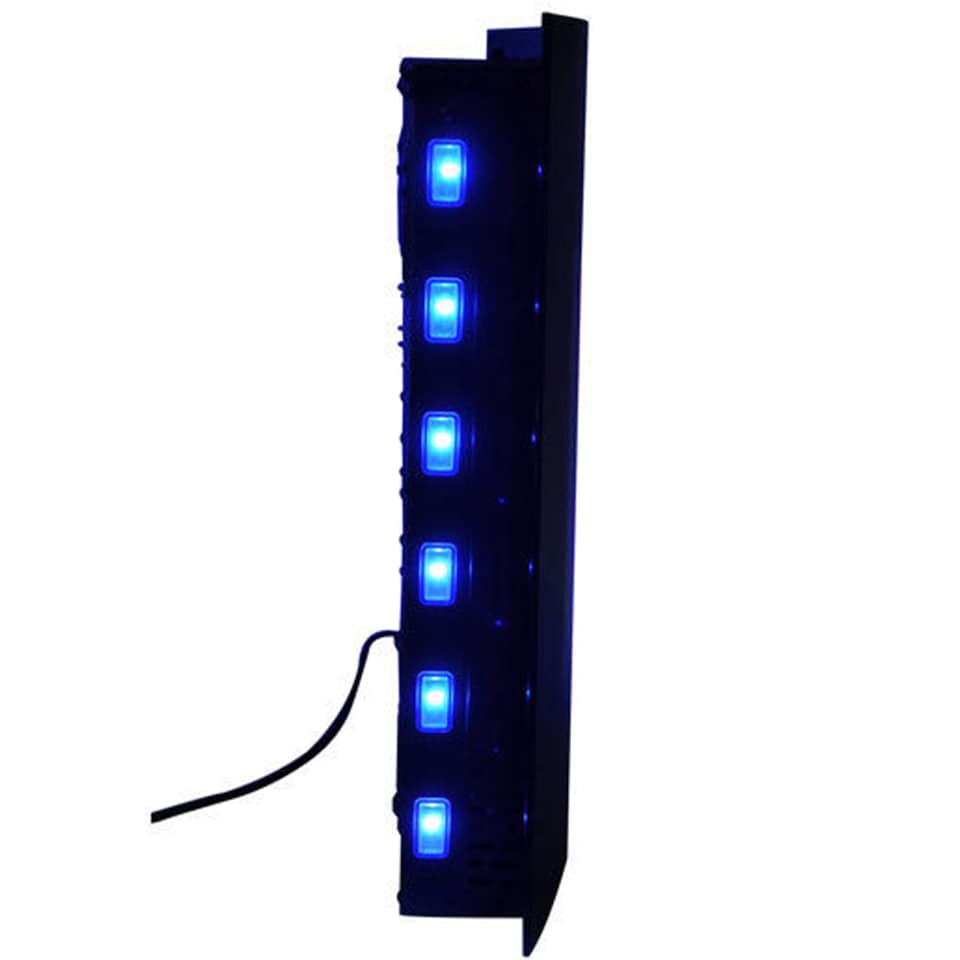 image 1 of HOMCOM Led Wall Mounted Fireplace Curved Glass Electric Fire Place Fire Place 7 Colour Side Lights Slimline, 9001800W, 65cm  52cm