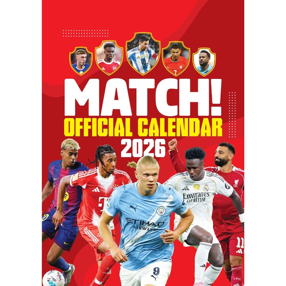 MATCH! FOOTBALL MAGAZINE 2026 A3 CALENDAR - PRE-ORDER