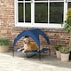 image 7 of PawHut Cooling Raised Dog Bed w/ Breathable Mesh, for M, L Dogs - Dark Blue