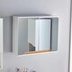 image 4 of Bathroom Cabinet Wall Mounted Mirrored Vanity Storage Organiser | White