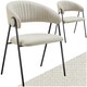 image 1 of Dining Chair Bedano - woven fabric, padded, 150 kg load capacity - Set of 2 Grey | Greige